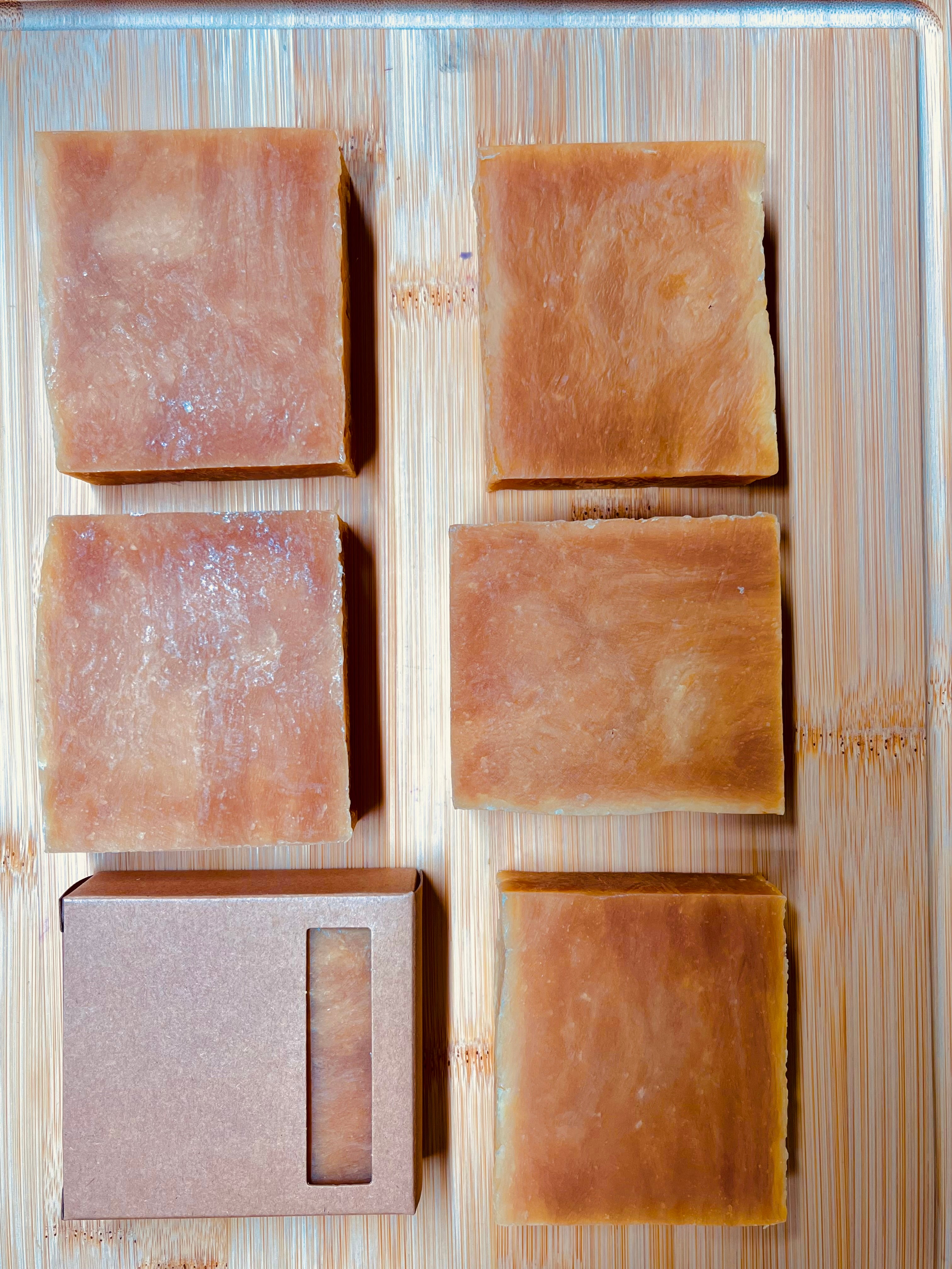 Orange Lemon Grass Goat Milk Soap 1"