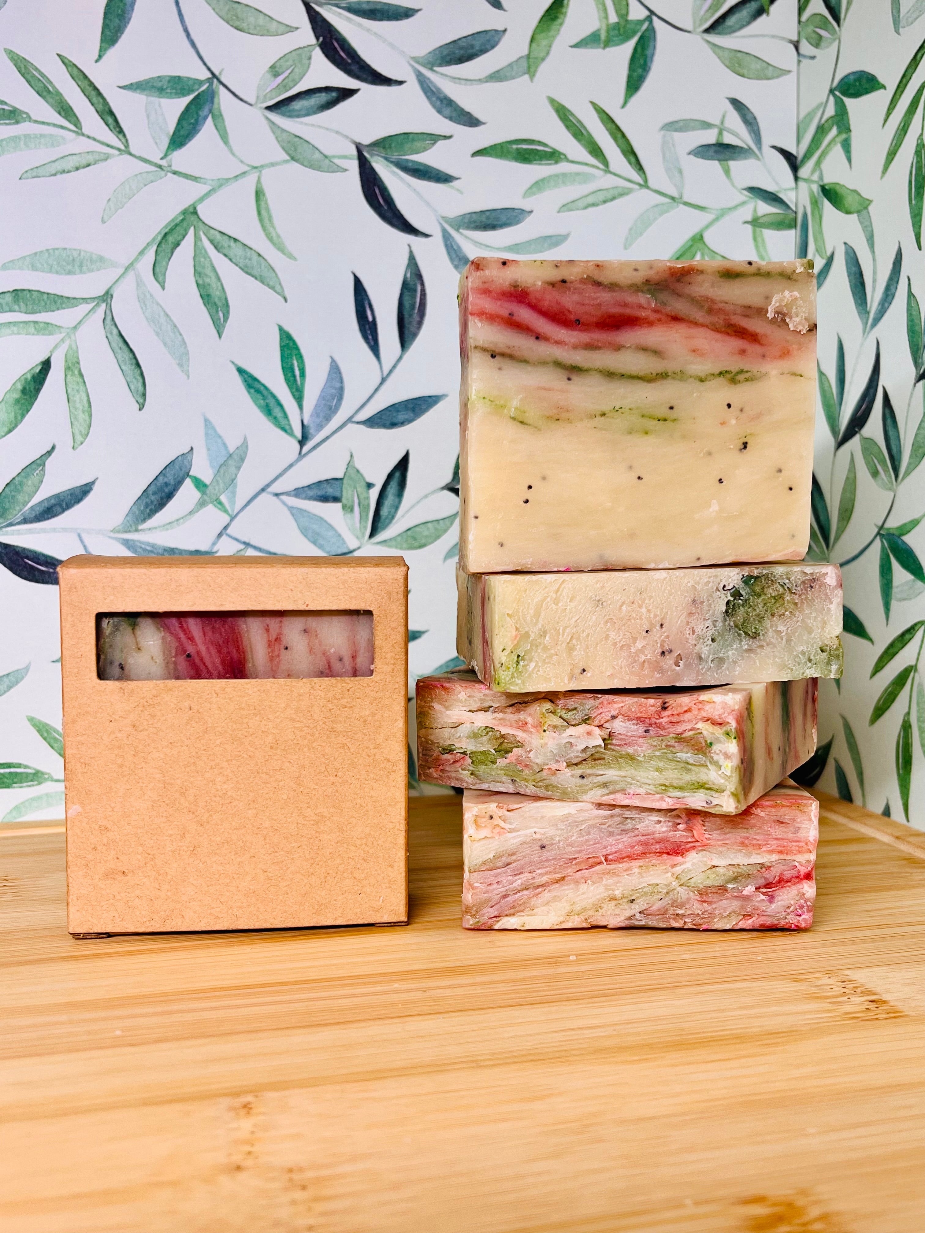 Holiday Cheer Bar Soap 1". Olive Oil and Shea Butter