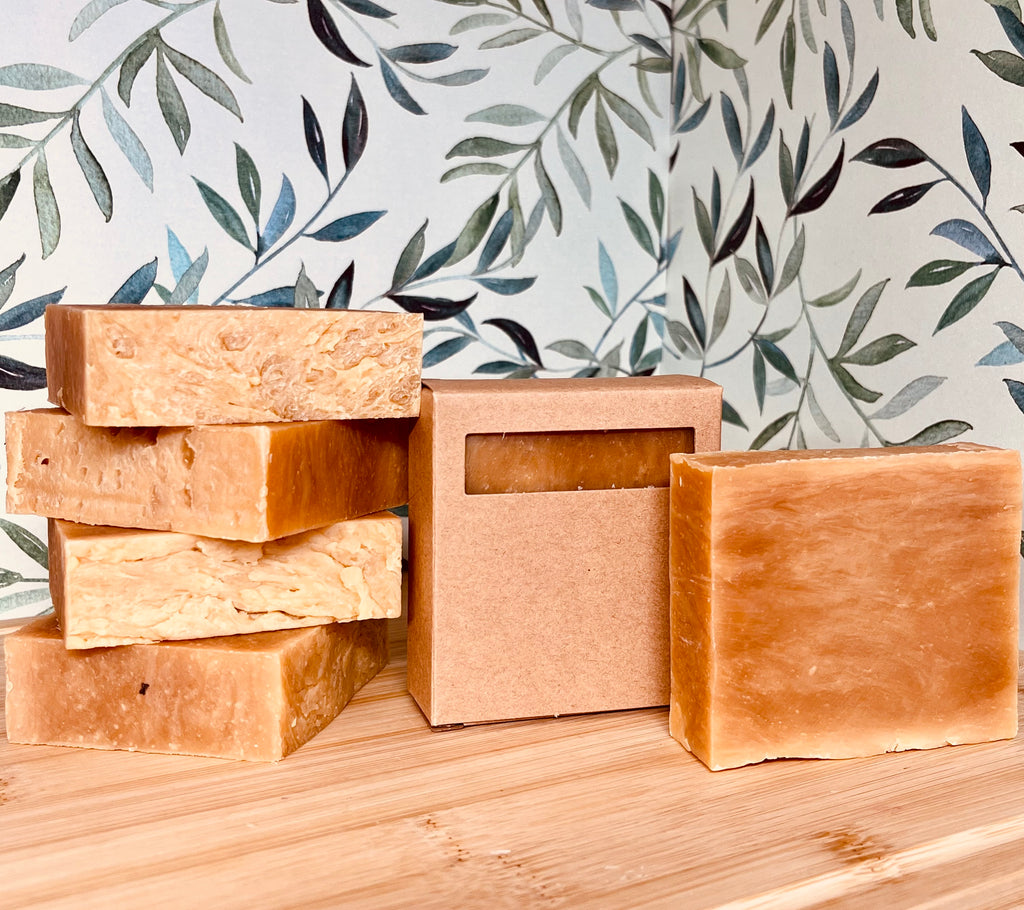 Orange Lemon Grass Goat Milk Soap 1"