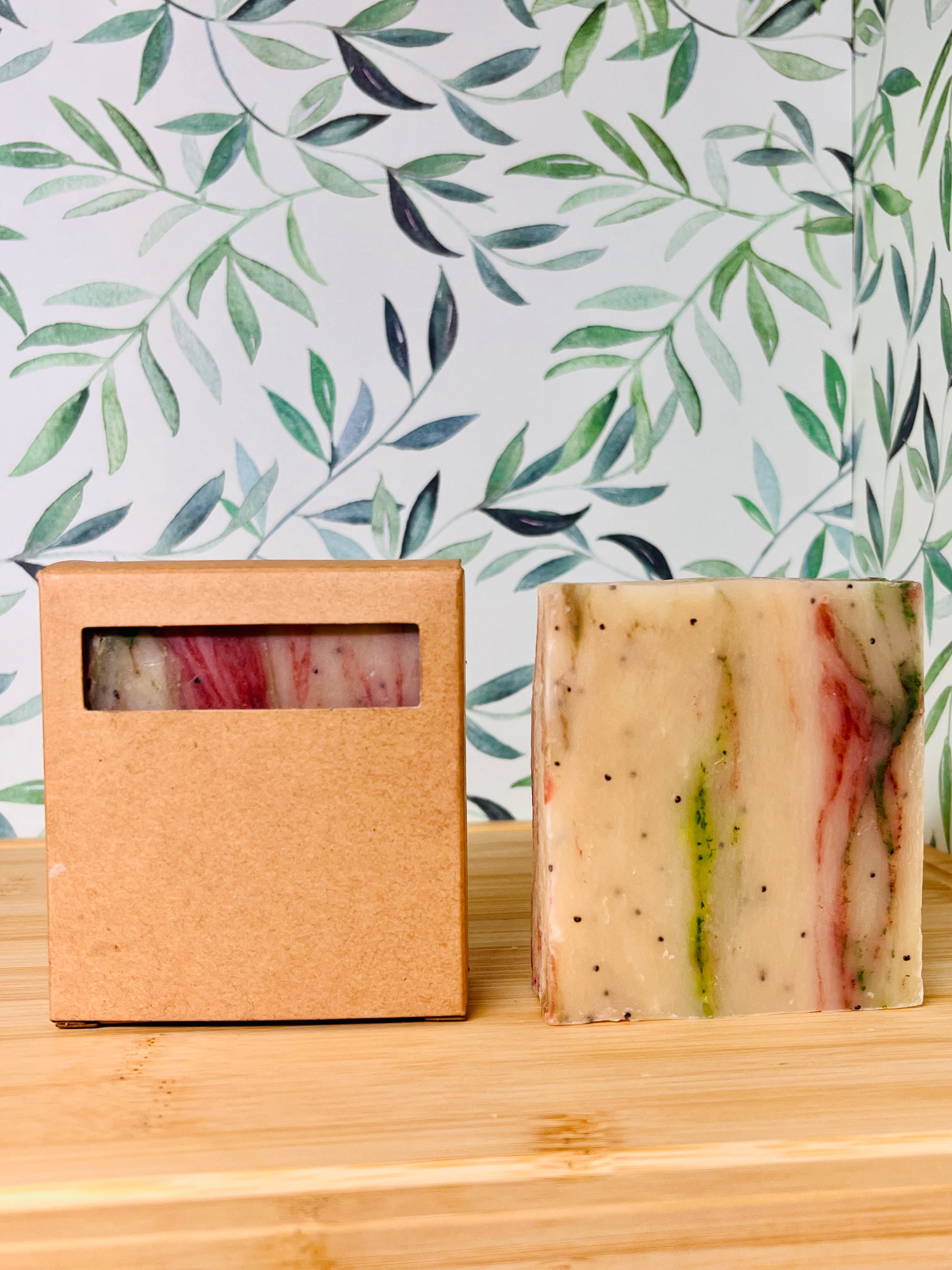 Holiday Cheer Bar Soap 1". Olive Oil and Shea Butter