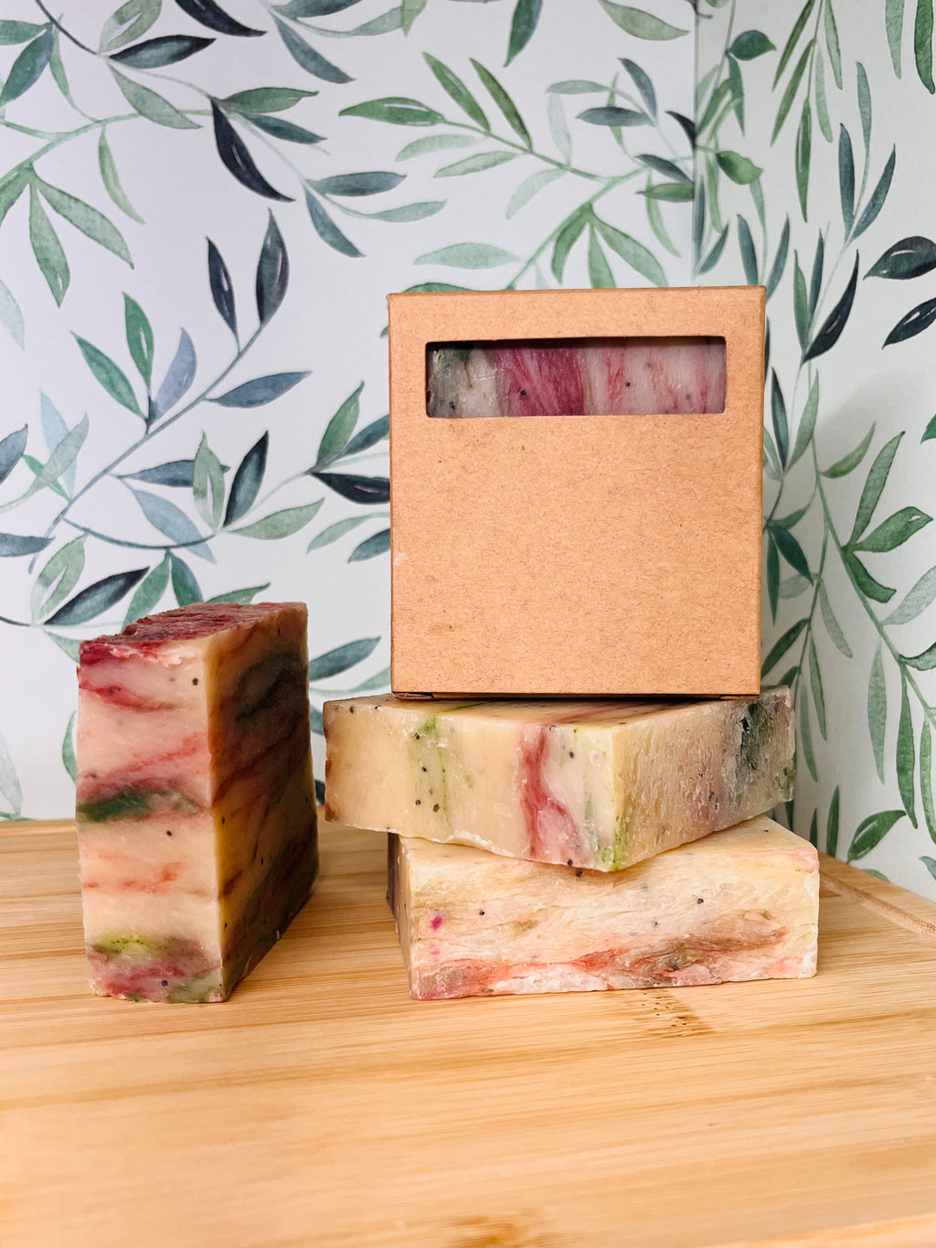 Holiday Cheer Bar Soap 1". Olive Oil and Shea Butter