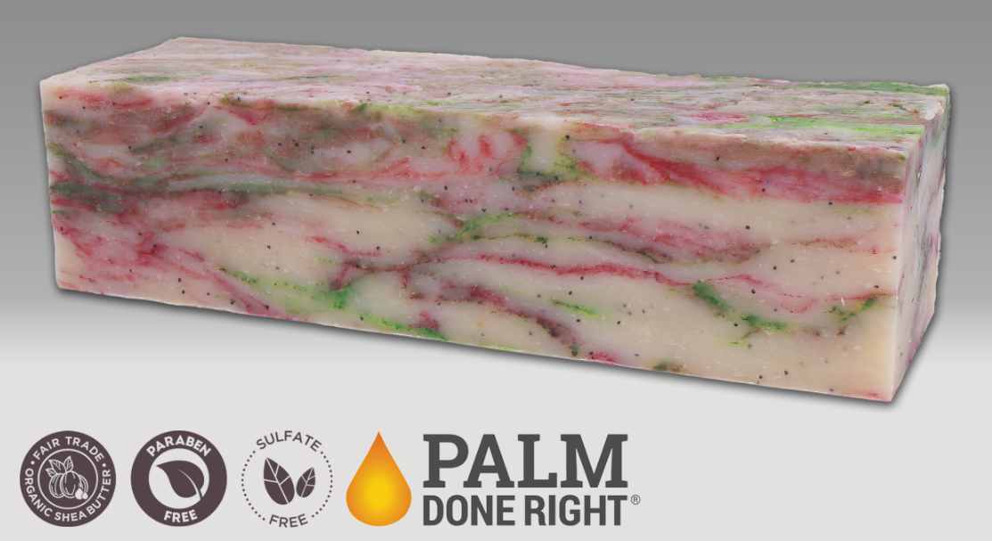 Holiday Cheer Bar Soap 1". Olive Oil and Shea Butter