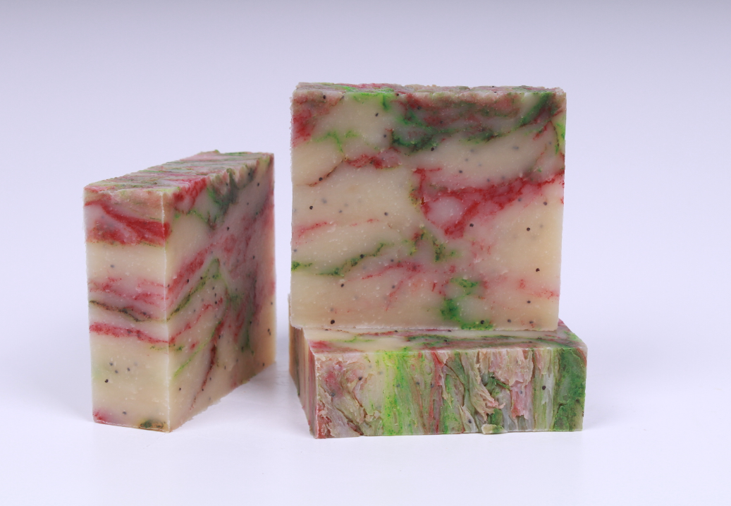 Holiday Cheer Bar Soap 1". Olive Oil and Shea Butter
